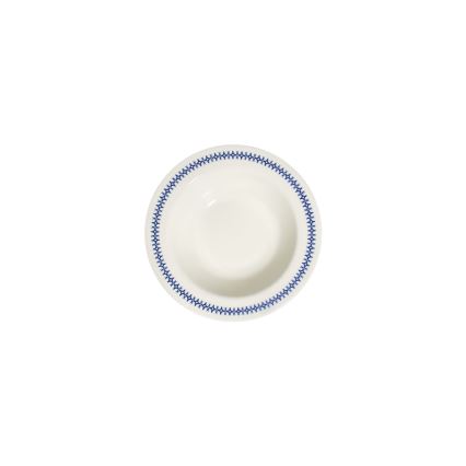 Service de table 24 pièces blanc/bleu/porcelaine