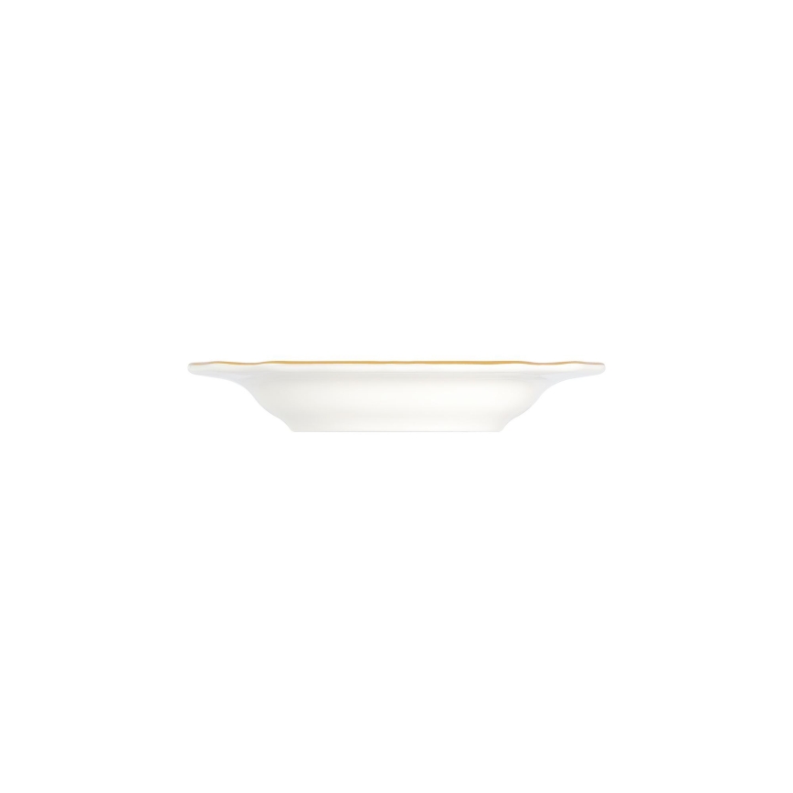 Service de table 24 pièces blanc/doré/porcelaine