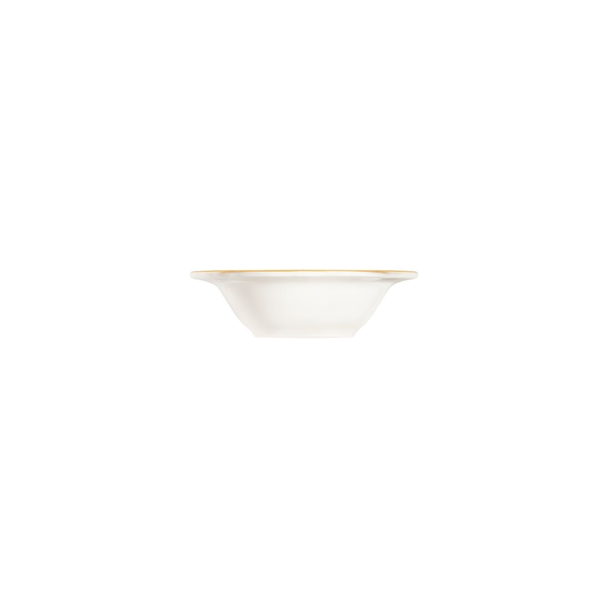 Service de table 24 pièces, blanc et doré, en porcelaine