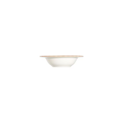 Service de table 24 pièces blanc/orange/porcelaine