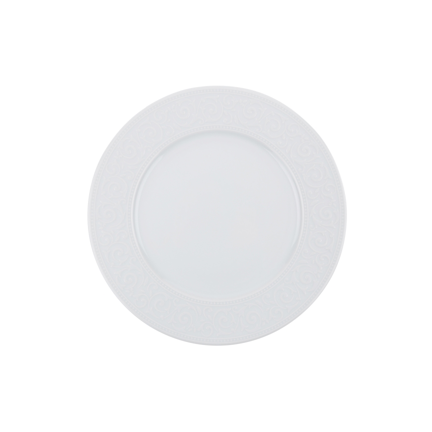 Service de table 24 pièces blanc/porcelaine