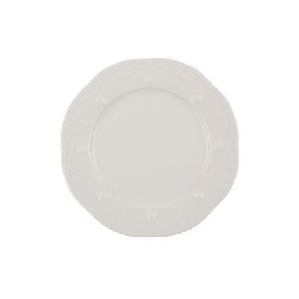 Service de table 24 pièces blanc/porcelaine
