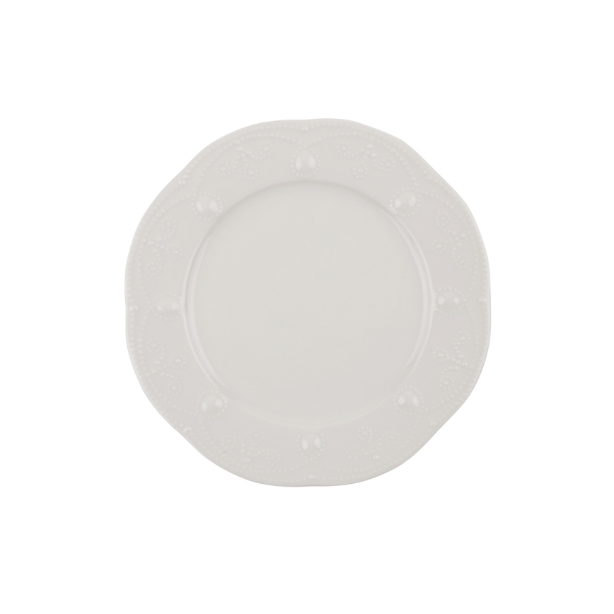 Service de table 24 pièces blanc/porcelaine