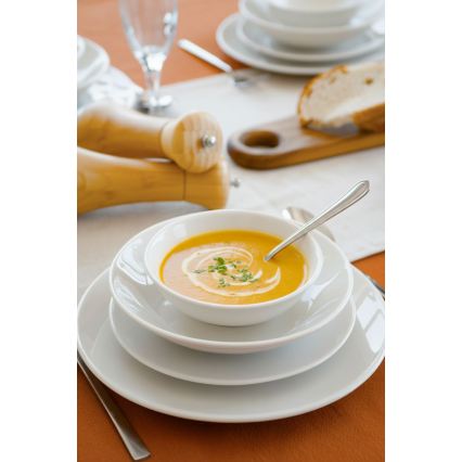 Service de table 24 pièces blanc/porcelaine
