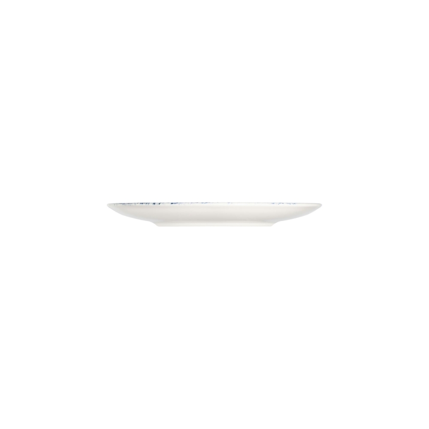 Service de table 24 pièces blanc/rouge/bleu /porcelaine