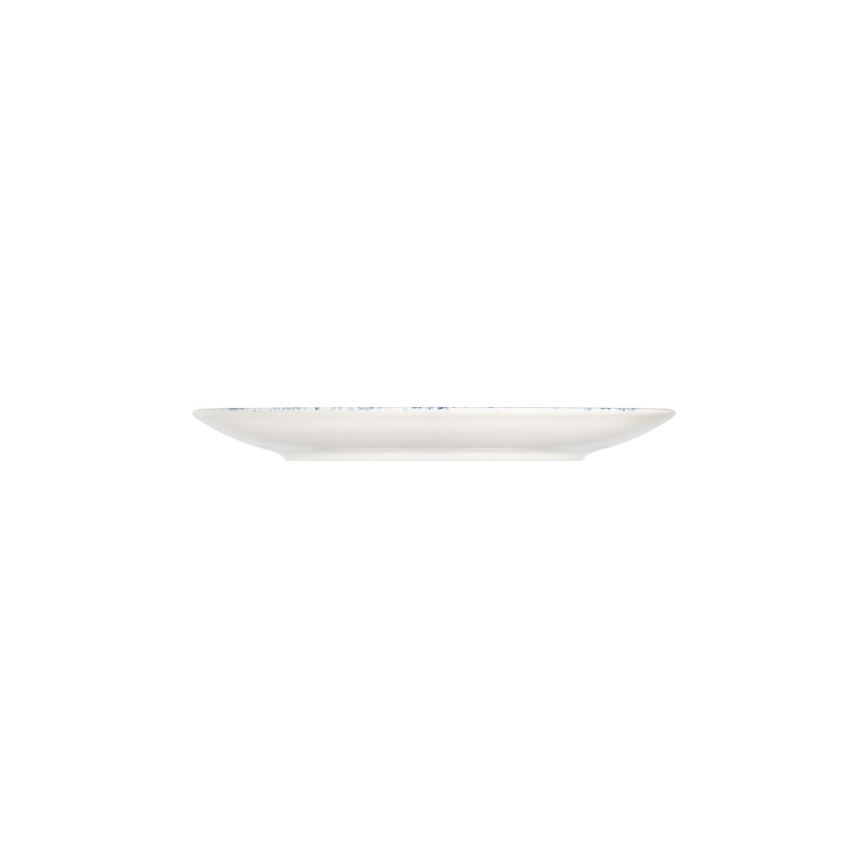 Service de table 24 pièces blanc/rouge/bleu /porcelaine
