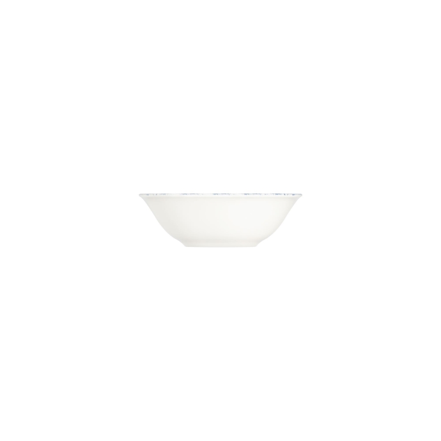 Service de table 24 pièces blanc/rouge/bleu /porcelaine