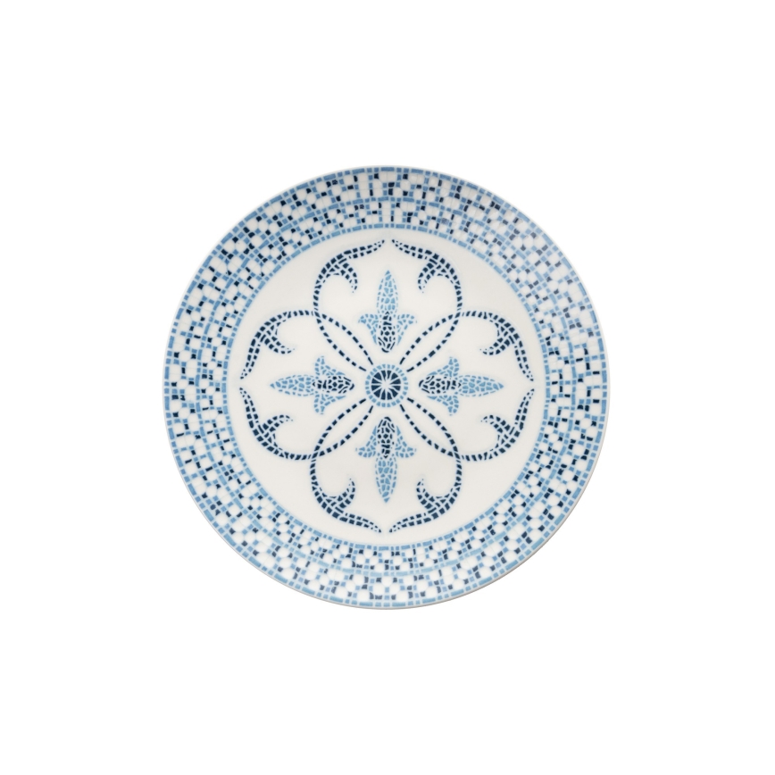 Service de table 24 pièces bleu/porcelaine