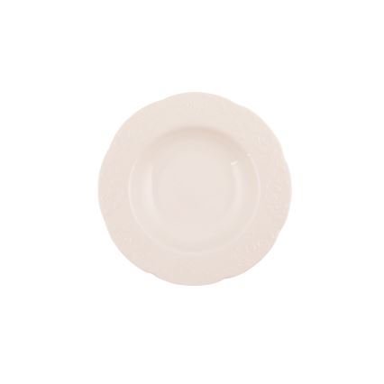 Service de table 24 pièces crème/porcelaine