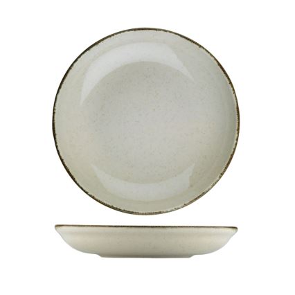 Service de table 24 pièces en porcelaine beige
