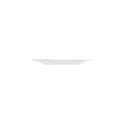 Service de table 24 pièces en porcelaine, blanc/argenté