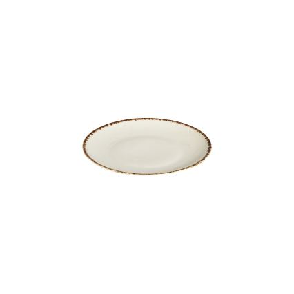 Service de table 24 pièces en porcelaine, blanc/beige