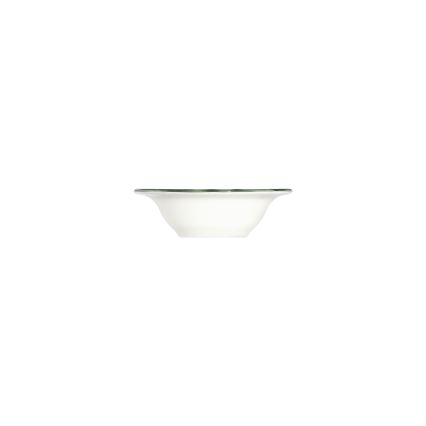 Service de table 24 pièces en porcelaine, blanc et vert