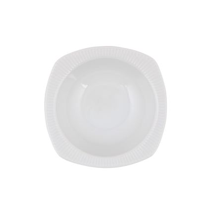 Service de table 24 pièces en porcelaine blanche