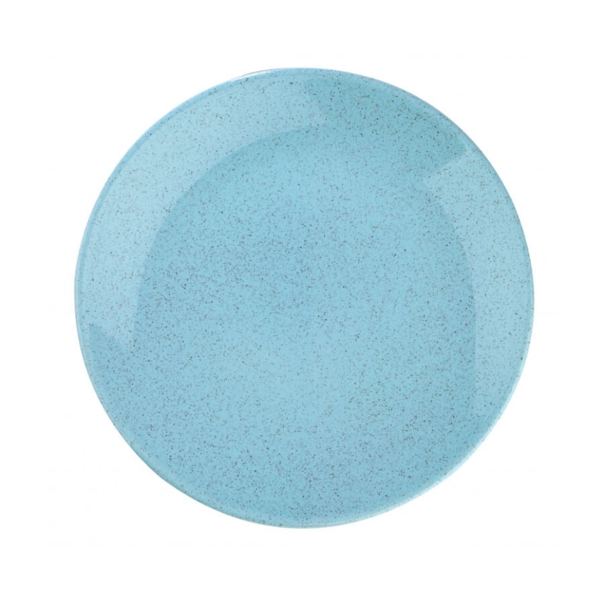 Service de table 24 pièces en porcelaine, bleu élégant