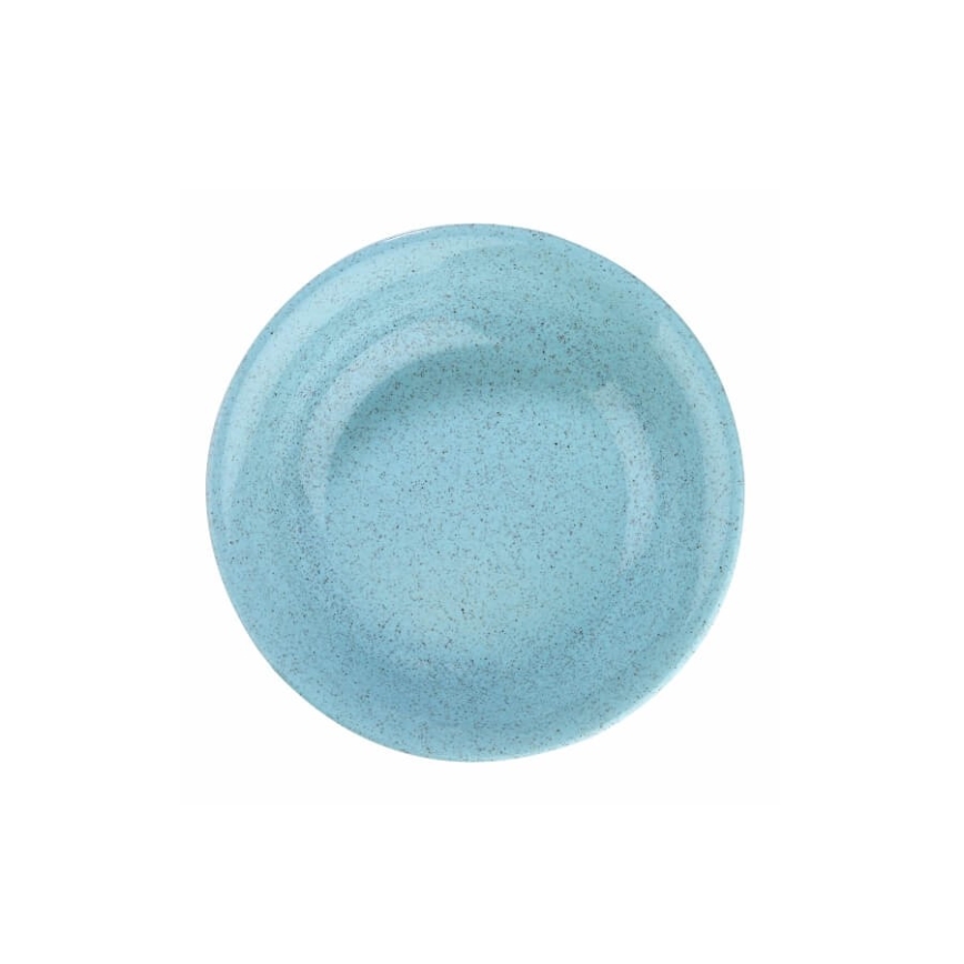 Service de table 24 pièces en porcelaine, bleu élégant