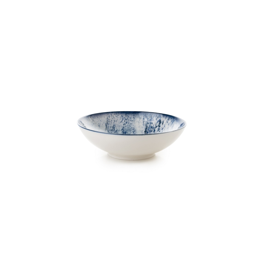 Service de table 24 pièces en porcelaine, bleu