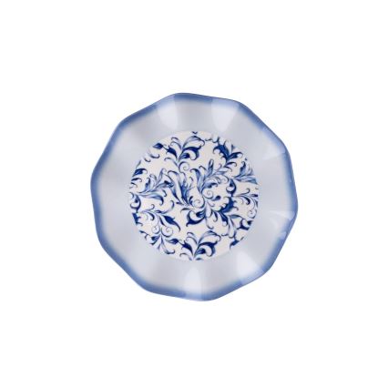 Service de table 24 pièces en porcelaine, bleu
