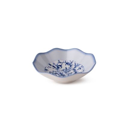 Service de table 24 pièces en porcelaine, bleu