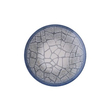 Service de table 24 pièces en porcelaine bleue