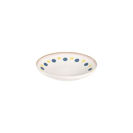 Service de table 24 pièces en porcelaine, multicolore