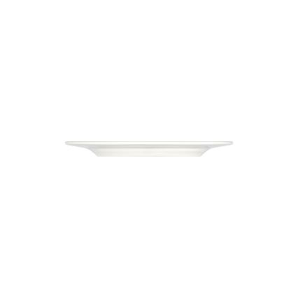 Service de table 24 pièces en porcelaine — blanc, vert et jaune