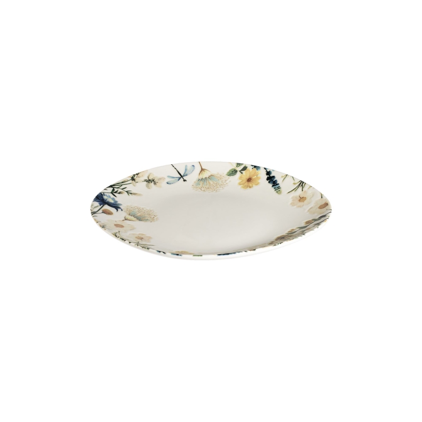 Service de table 24 pièces multicolore/bleu/porcelaine
