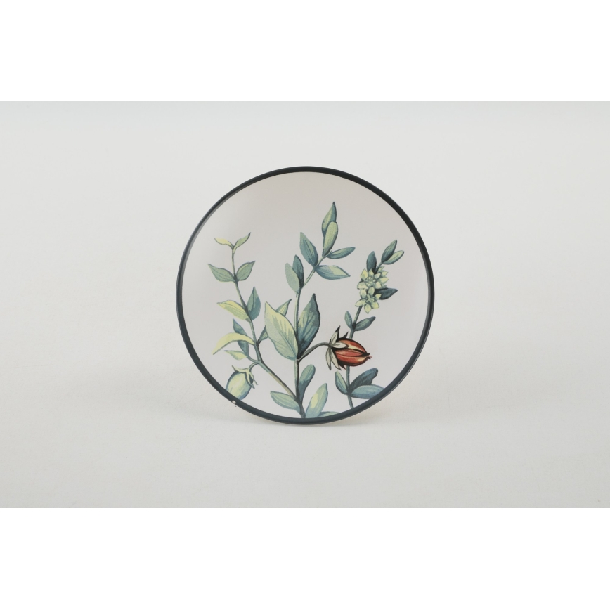 Service de table 24 pièces, multicolore, en grès