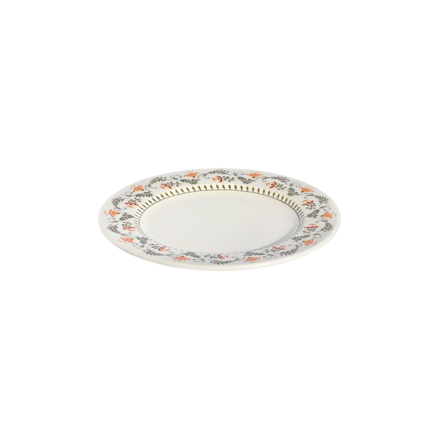 Service de table 24 pièces multicolore en porcelaine