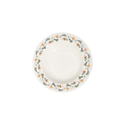 Service de table 24 pièces multicolore en porcelaine