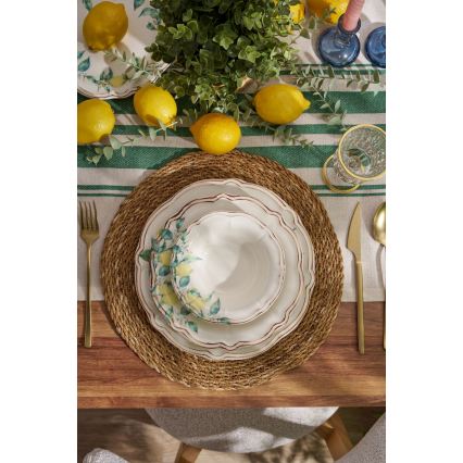 Service de table 24 pièces multicolore/porcelaine