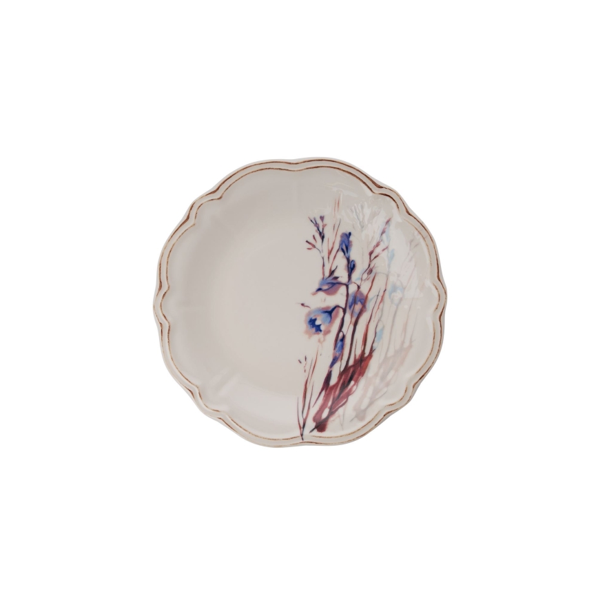 Service de table 24 pièces multicolore/porcelaine