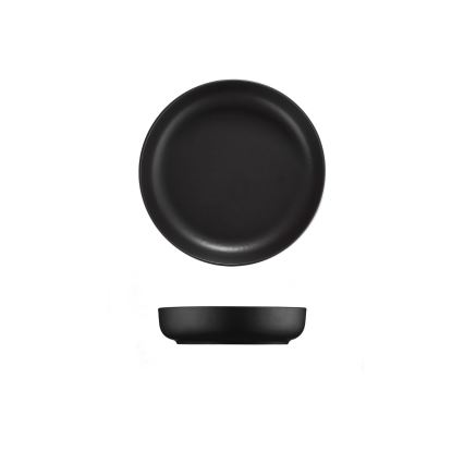 Service de table 24 pièces noir/porcelaine