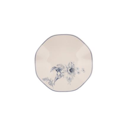 Service de table 24 pièces, porcelaine, blanc/bleu