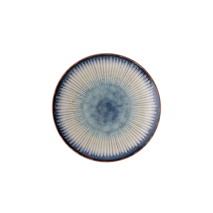 Service de table 24 pièces, porcelaine bleue