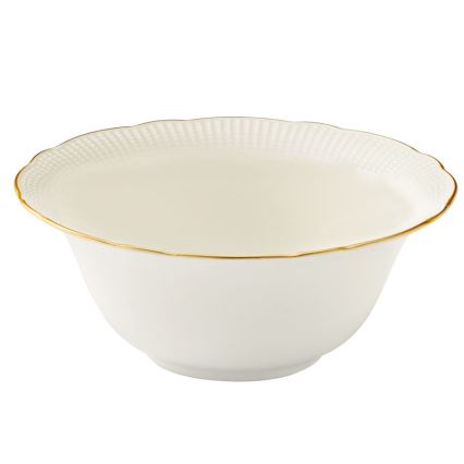 Service de table 26 pièces blanc/doré/porcelaine