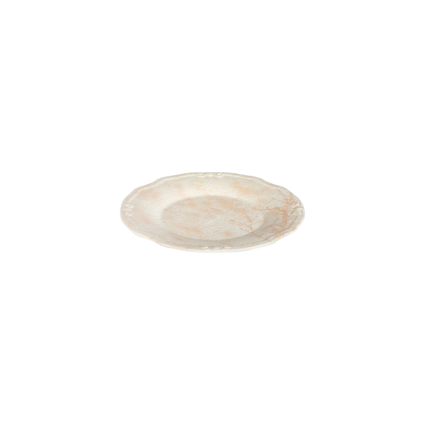 Service de table 27 pièces beige/porcelaine
