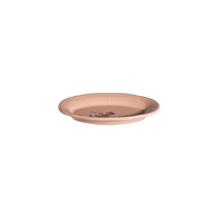 Service de table 27 pièces, rose/blanc, en porcelaine