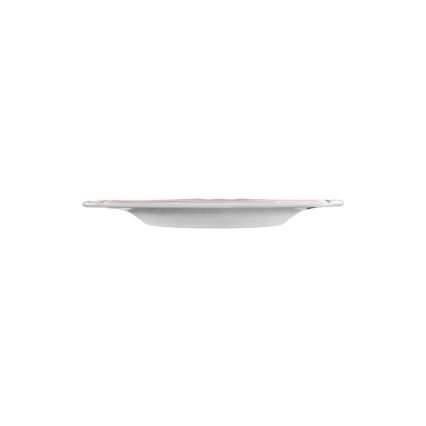 Service de table 53 pièces, blanc/argent, en porcelaine