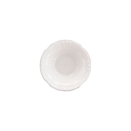 Service de table 53 pièces, blanc/argent, en porcelaine