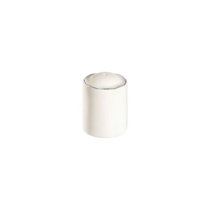 Service de table 53 pièces, blanc/argent, en porcelaine