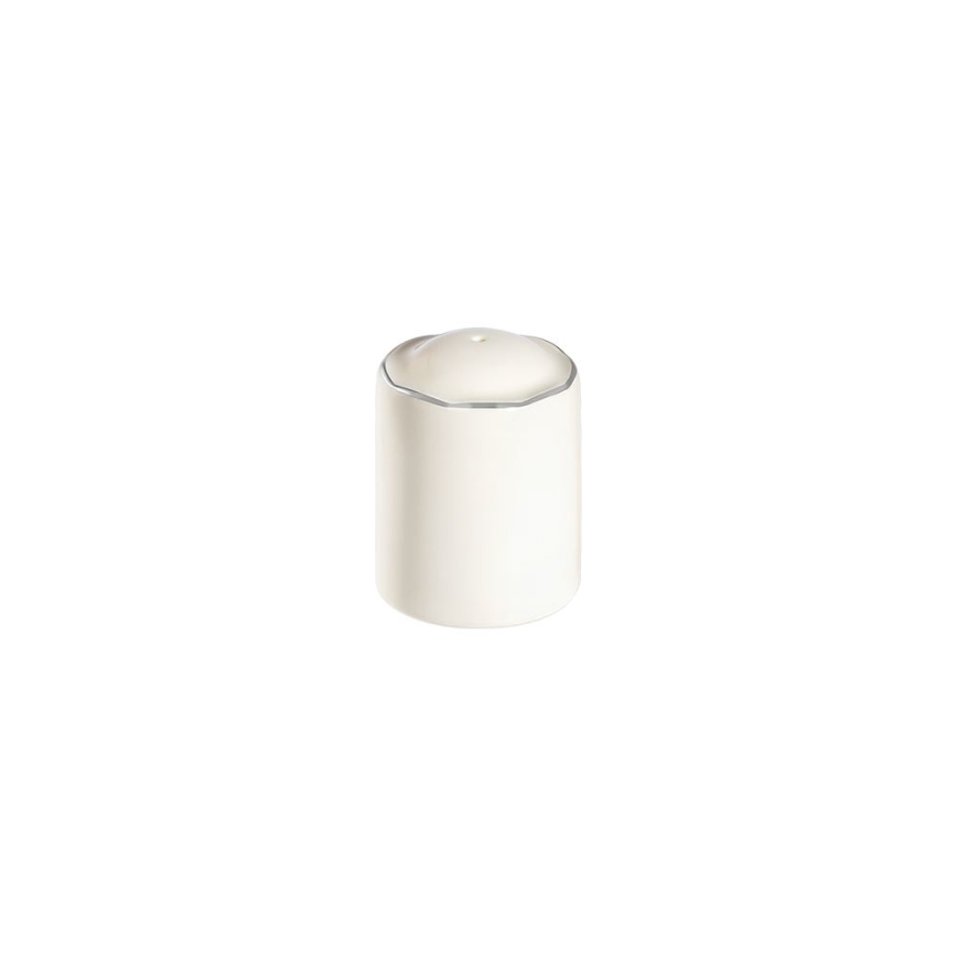 Service de table 53 pièces, blanc/argent, en porcelaine
