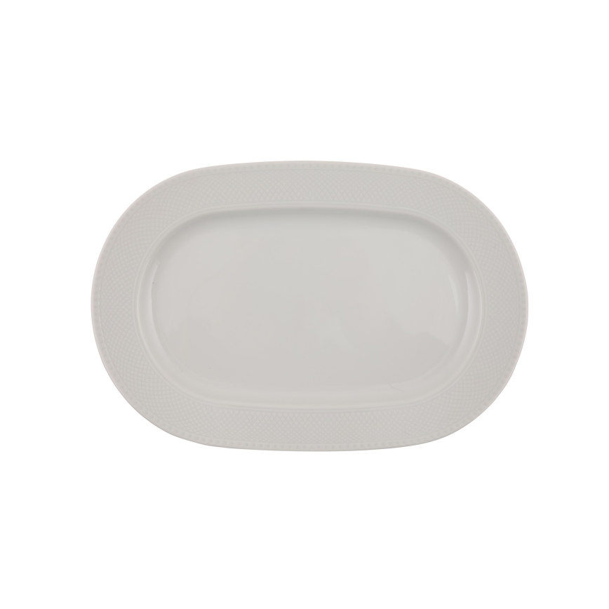 Service de table 53 pièces blanc/porcelaine