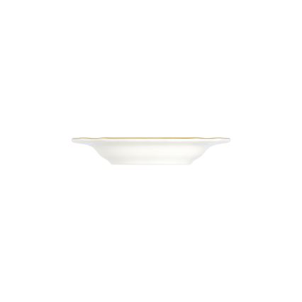 Service de table 53 pièces en porcelaine, blanc et doré