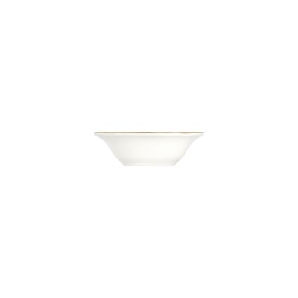 Service de table 53 pièces en porcelaine, blanc et doré