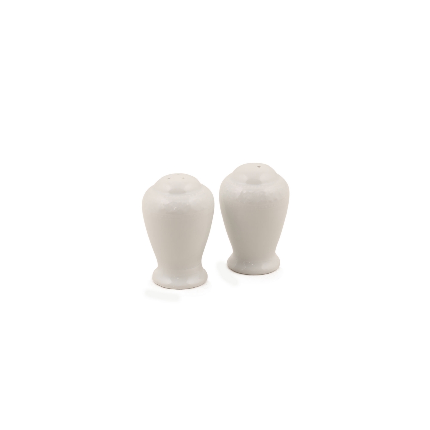 Service de table 53 pièces en porcelaine blanche