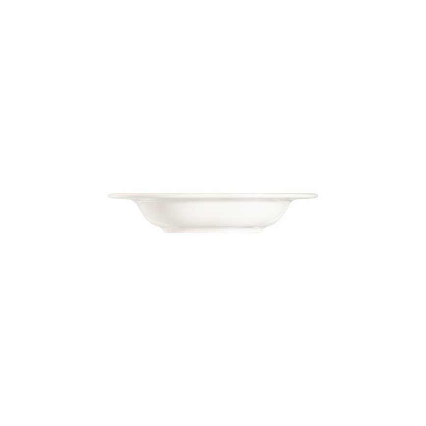 Service de table 53 pièces en porcelaine, finition crème et argentée