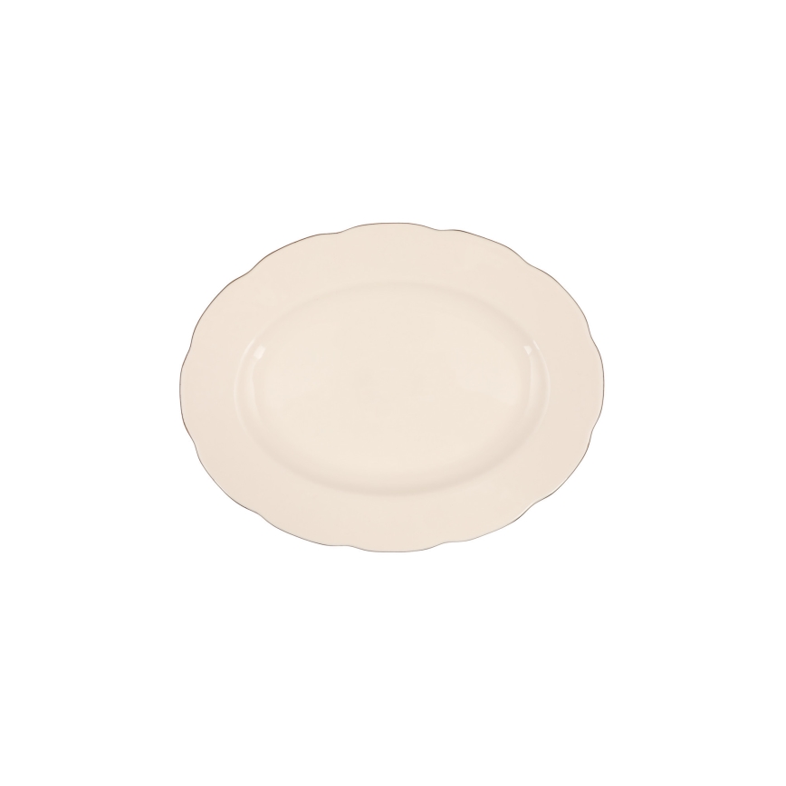 Service de table 54 pièces en porcelaine, disponible en blanc, cuivre ou ivoire