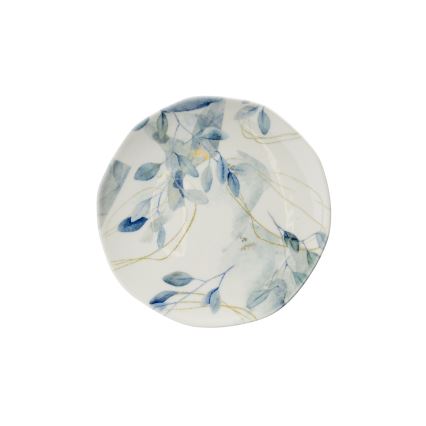 Service de vaisselle 24 pièces blanc/bleu/porcelaine