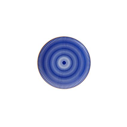 Serviesset 24-delig blauw/oranje/porselein